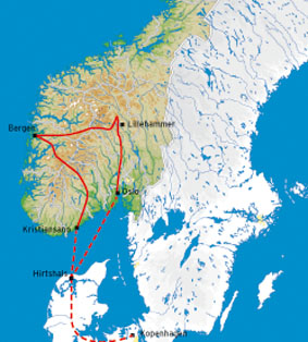 Rondreis Noorwegen - autorondreis Noorwegen - fly drive Noorwegen - autovakantie Noorwegen - Bergen